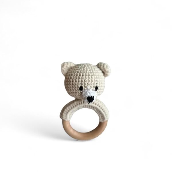 Handmade Wooden Baby Rattle